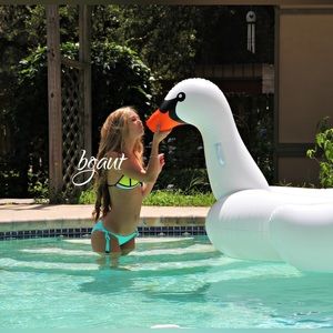 Triangl Neoprene String Bikini Set - Lulu - Tahiti Tango - M Top - XXS Bottoms